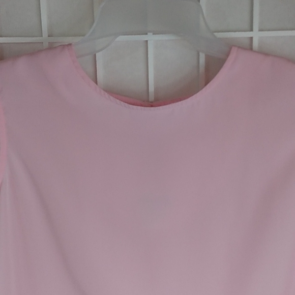 🎃 Bonworth sleeveless, pink sheer blouse - Picture 2 of 6